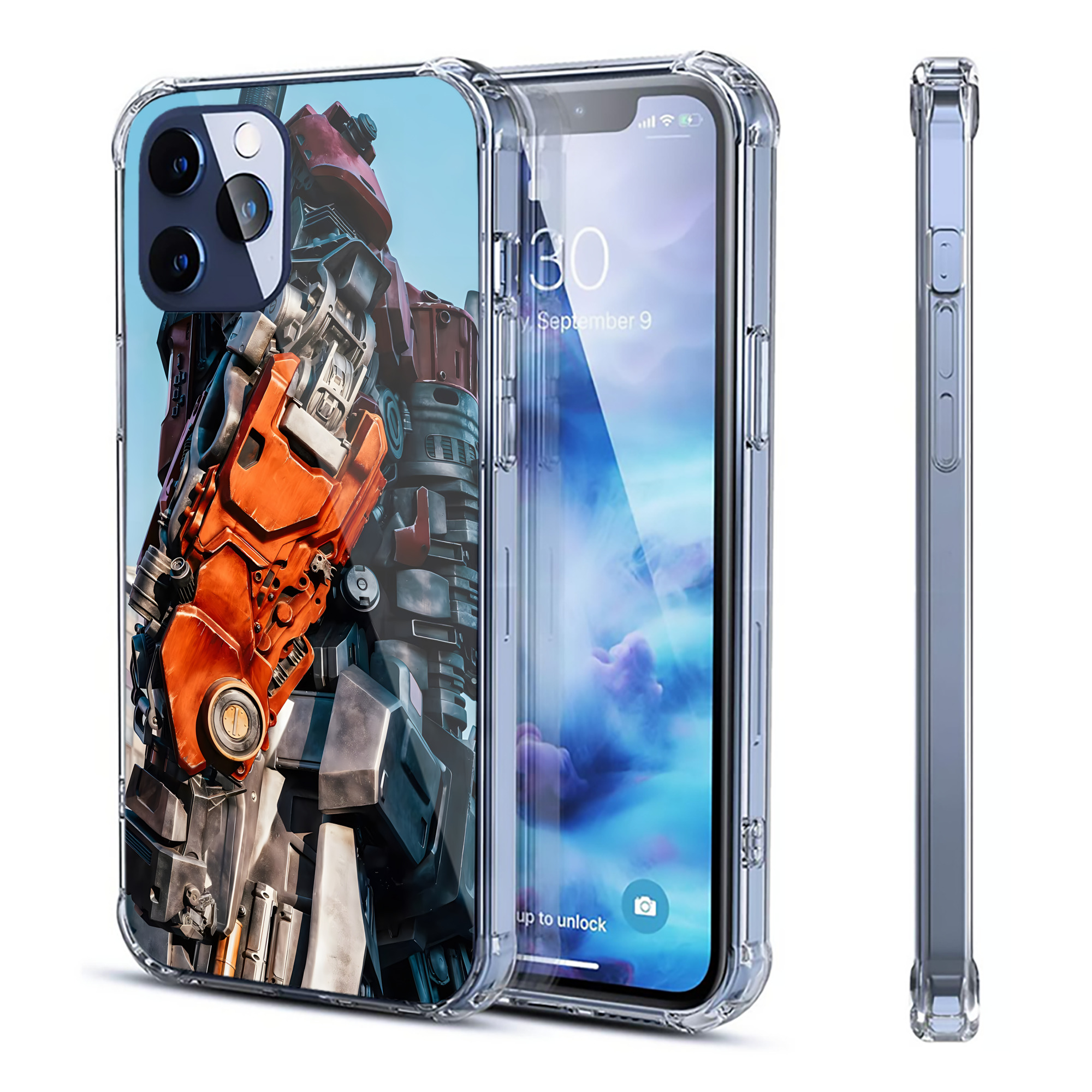 （画像用） Transformers トランスフォーマー 【iPhone 12シリーズ対応】透明スマホケース（クリアソフトケース）